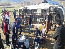 Bingöl'de kaza: 20 yaralı