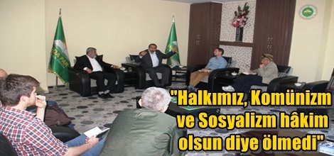 Yılmaz,"Halkımız, Komünizm ve Sosyalizm hâkim olsun diye ölmedi"