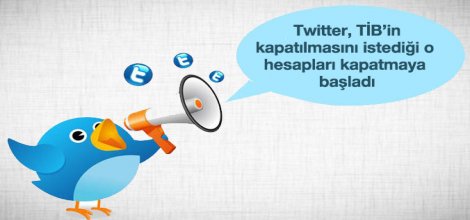 Twitter TİB'in istediği hesapları kapatmaya başladı