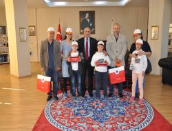 Down Sendromlu çocuklar Uluçam'ı ziyaret etti