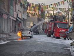 Şırnak'ta bekçinin aracına Molotoflu saldırı