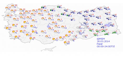 Seçim gününde kuvvetli yağış uyarısı