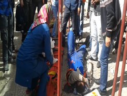 Çınar'da koca camlar işçilerin üzerine devrildi: 1 yaralı