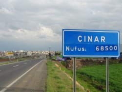 Seçimlerden sonra Çınar'ın nüfus tabelası değişti
