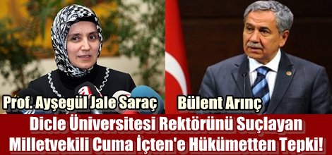 Dicle Üniversitesi Rektörünü Suçlayan Vekile Hükümetten Tepki!