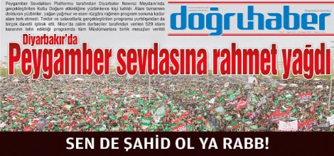 Diyarbakır’da Peygamber Sevdasına Rahmet Yağdı