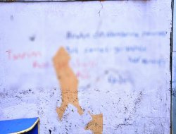 Şırnak'ta duvarlara dine hakaret içerlikli yazılar