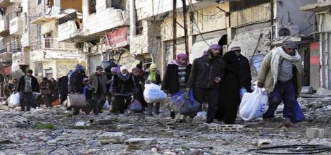 Muhaliflerin Humus'tan çıkışı başladı