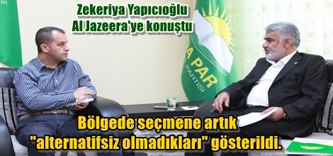 Zekeriya Yapıcıoğlu  Al Jazeera'ye konuştu