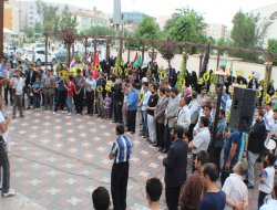 Cizre'de Mısır'daki İdam kararları protesto edildi