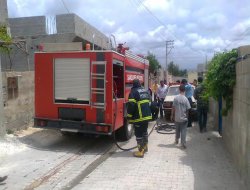 Sahibi evde olmayan evde yangın çıktı