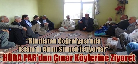 HÜDA PAR'dan Çınar Köylerine Ziyaret