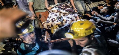 Soma'da cesetler soğuk hava deposunda