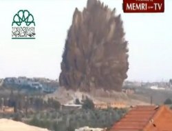 Muhalifler rejim karargahını yer altından patlattı VİDEO