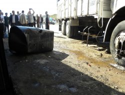 Yakıt deposu patladı: 2 yaralı