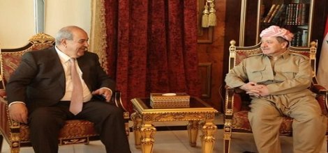 Mesut Barzani, Allavi'yle görüştü