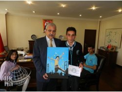 Resim Yarışmasında Dereceye Girenlere Ödülleri Verildi