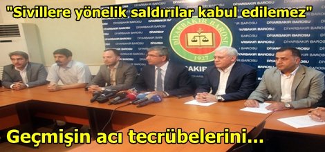 "Sivillere yönelik saldırılar kabul edilemez"