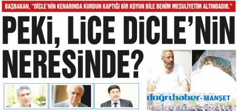 Peki, Lice Dicle’nin Neresinde?