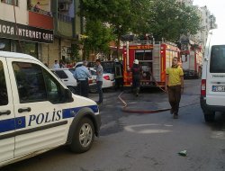 Apartmanda yangın paniği