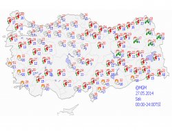 Ülke genelinde hava durumu