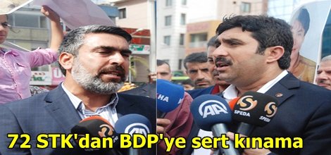 72 STK'dan BDP'ye sert kınama