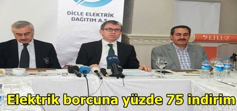 Elektrik borcuna yüzde 75 indirim