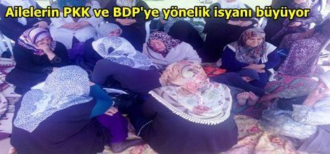 Ailelerin PKK ve BDP'ye yönelik isyanı büyüyor
