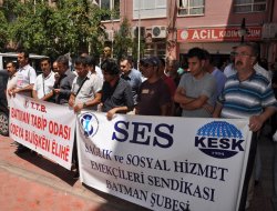 Batman'da doktorlar 'Nöbete Hayır' dedi