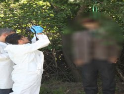 Yaşlı adam bahçede asılı olarak bulundu