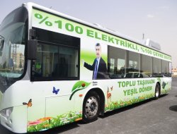 Şanlıurfa'da elektrikli otobüs dönemi