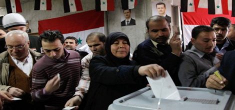 Suriye'de tartışmalı seçim başladı