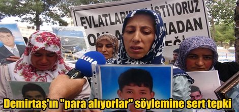 Demirtaş'ın "para alıyorlar" söylemine sert tepki