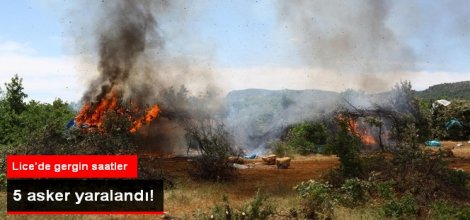 Diyarbakır Lice'de Operasyon: 5 Asker Yaralandı