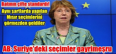 AB: Suriye'deki seçimler gayrimeşru