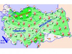 Ülke genelinde yağışlar sürecek