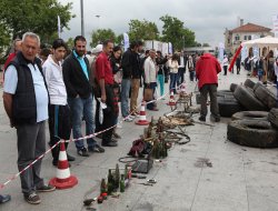 Denizdeki atıklar sergilendi
