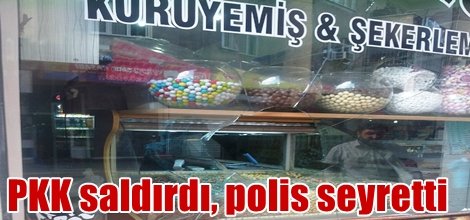 PKK saldırdı, polis seyretti
