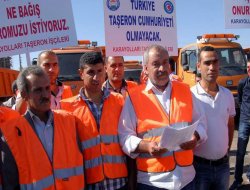 Taşeron işçiler eylemlerine devam ediyor