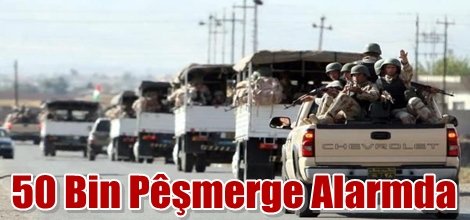 50 Bin Pêşmerge Alarmda
