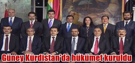 Güney Kürdistan'da hükümet kuruldu