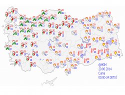 Yağmurla birlikte havalar serinleyecek