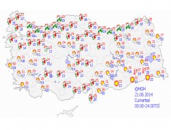 Ülke genelinde hava durumu