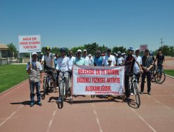 Halk Sağlığı Müdürlüğünden bisiklete binme etkinliği
