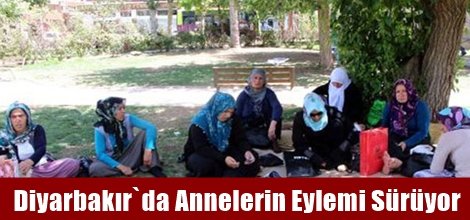 Diyarbakır`da Annelerin Eylemi Sürüyor