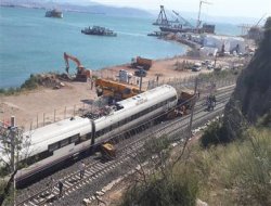 Hızlı tren test sürüşünde kaza yaptı