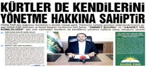'Bağımsızlık Kürd Halkının Hakkıdır'