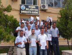 İşten çıkarılan işçilerden BDP'li belediyeye tepki