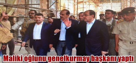 Maliki oğlunu genelkurmay başkanı yaptı