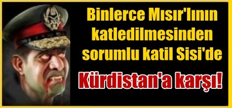 Darbeci Sisi de Kürdistan'a karşı!